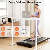 2-in-1 Home/Office 2.5 HP Walking Treadmill,mini Treadmills for Small Spaces with APP & Remote Control by Home for Health and Beauty