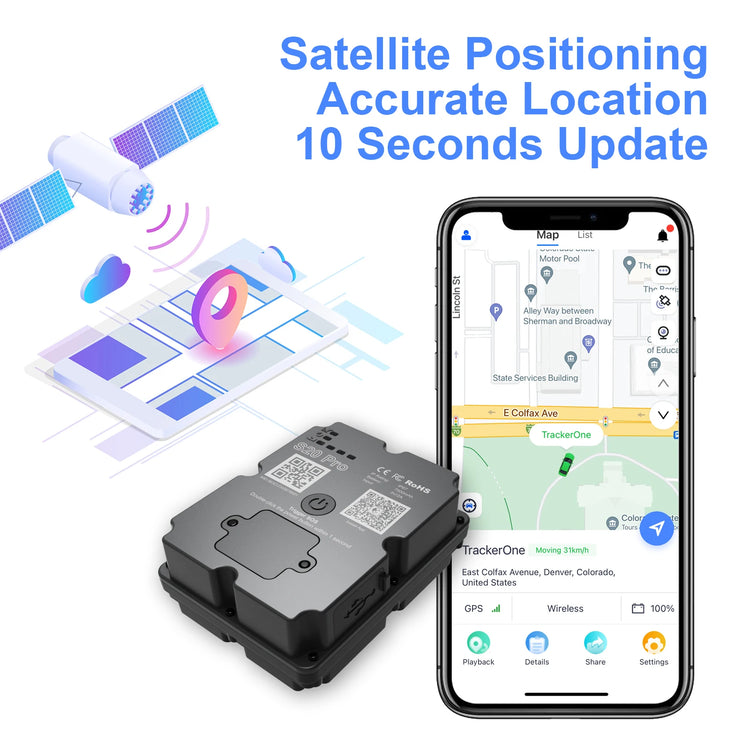 4G Anti-Theft GPS Tracker for Car/Motorcycle - ‌Strong Magnetic Vehicle Locator with Paid APP Tracking/Security Protection by Home for Health and Beauty
