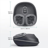 Foot Massager Electric Heating Therapy Air Compression Shiatsu by Home for Health and Beauty