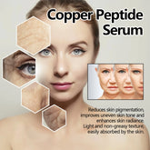 EELHOE Copper Peptide 30ml Facial Serum Moisturizing Firming Face Skin Increase Elasticity Anti Wrinkle Lines Daily Facial Care by Home for Health and Beauty