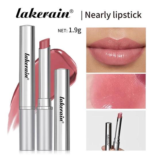 Lakerain Nearly Lipstick Lip Balm Natural Color Creamy Texture Long Lasting Moisturizing Nourishing Lip Care Gloss Cosmetic by Home for Health and Beauty