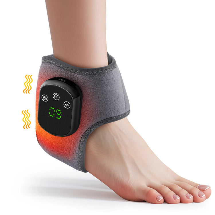 Electric Ankle Massager Vibration Therapy Relieves Tenosynovitis Pain Wrap Foot Ankle Joint Protection Relax Wrist Brace by Home for Health and Beauty