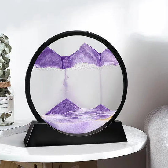 3D Moving Sand Art Glass Frame Deep Sea Quicksand Decor by Home for Health and Beauty