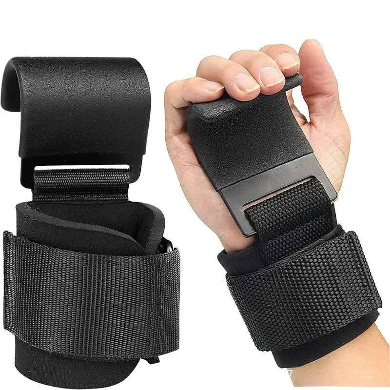 1/2PC Non-Slip Weight Lifting Hookspremium Pair of Straps Weightlifting Deadlift Chin Pull Up and Exercise Fitness Hook Training by Home for Health and Beauty