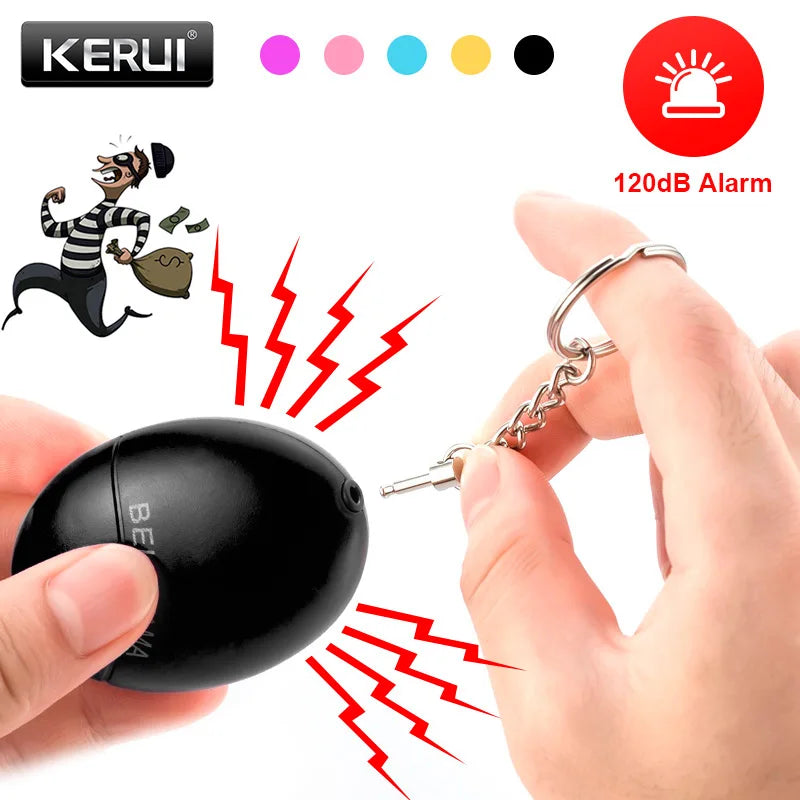 Personal Alarm Keyring for Women/Elder, Pocket Alarm 120db Loud Speaker, Safety Self Defense Alarm Keychain for Girls Kids by Home for Health and Beauty