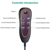 Electric Mat Kneading Vibrating Full Body Massager With Heating by Home for Health and Beauty