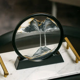 3D Moving Sand Art Glass Frame Deep Sea Quicksand Decor by Home for Health and Beauty