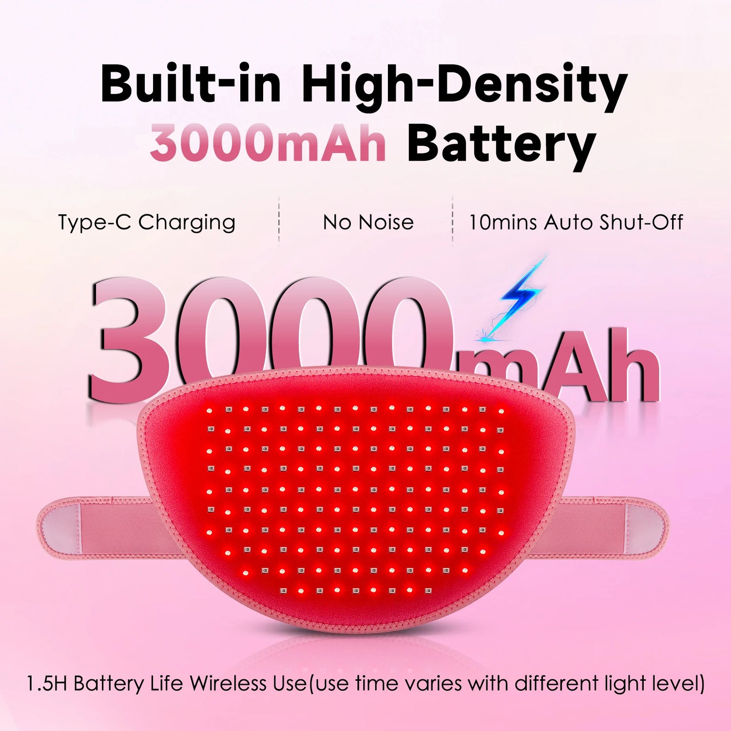 Red Light Infrared Therapy Belt Menstrual Pain Relief by Home for Health and Beauty