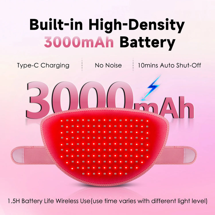 Red Light Infrared Therapy Belt Menstrual Pain Relief by Home for Health and Beauty
