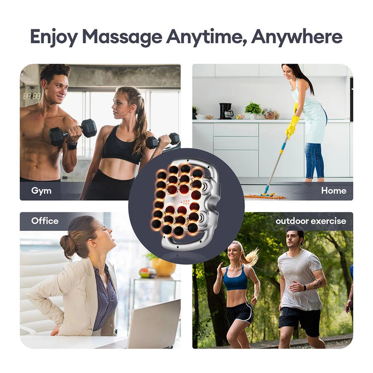 Foreverlily Fascia Gun High Frequency Vibration Massager Back Waist Shoulders by Home for Health and Beauty